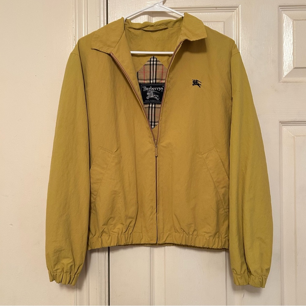 Burberry Mustard Jacket with Check Lining